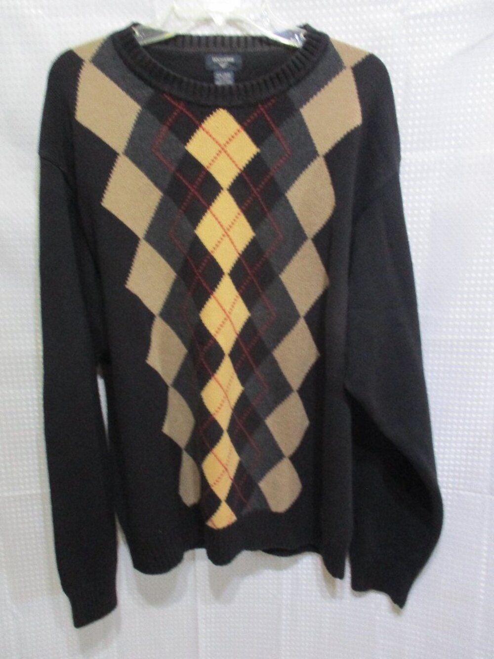 1990's Dockers Multicolor Argyle Men's Long Sleeved Pull Over Sweater  Sz. XXL